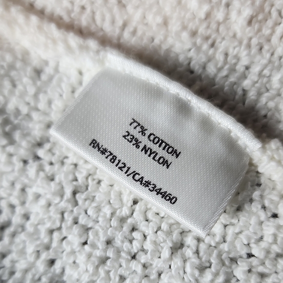 EILEEN FISHER | Plus Cozy Cream Cotton Blend Beachy Hooded Cardigan Pockets | 3X - Picture 7 of 10